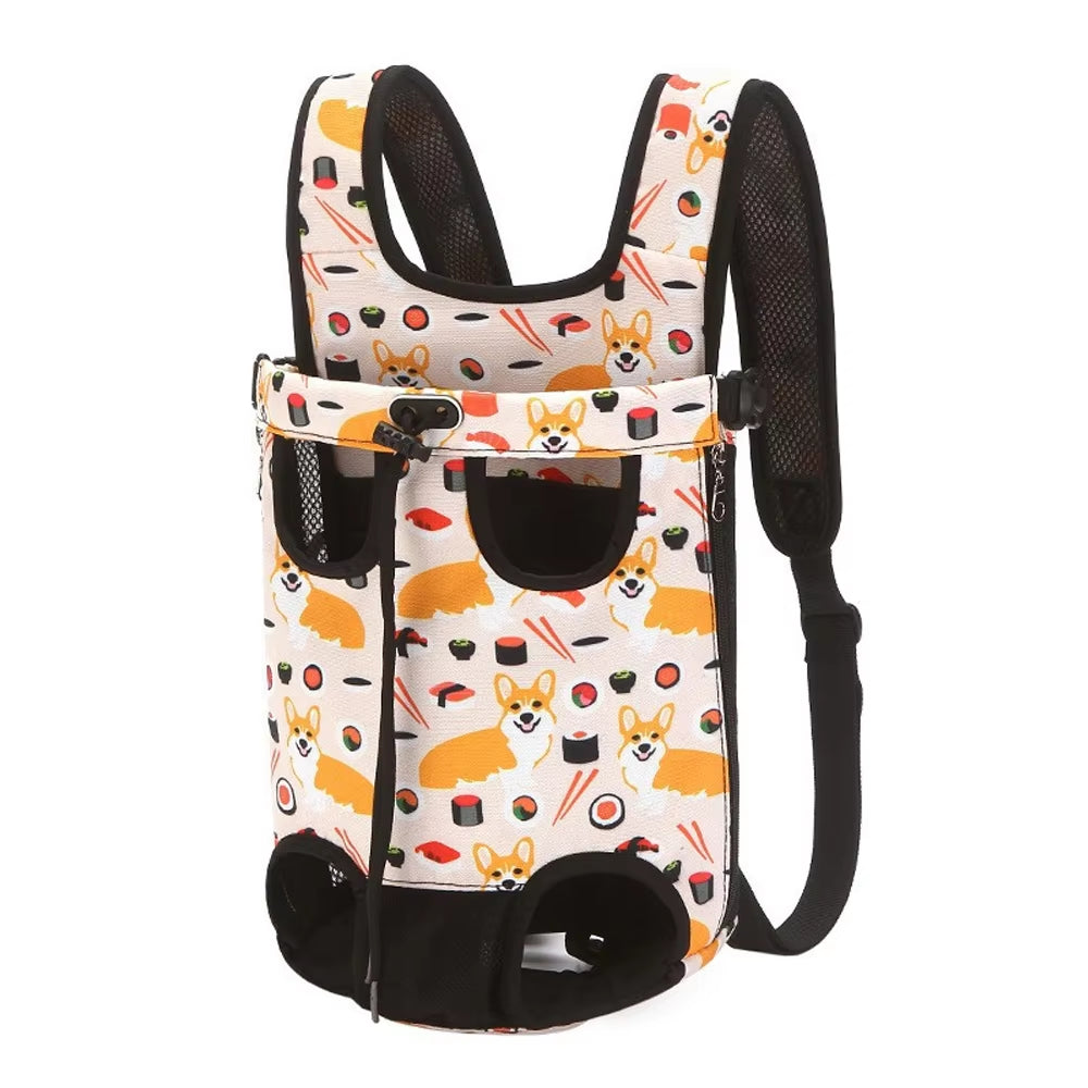 New Outdoor Dog Bag Camouflage Breathable Backpack for Dog Travel Puppy Carrier Transport Vehicle Pet Mesh Dog Carrying Bag