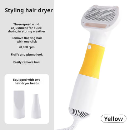 New Pet Blow Drying Comb Pet Hair Pulling Comb Pet Hair Dryer Large Wind Power Hair Removal Comb Electric Hot Air Comb