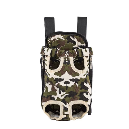 New Outdoor Dog Bag Camouflage Breathable Backpack for Dog Travel Puppy Carrier Transport Vehicle Pet Mesh Dog Carrying Bag