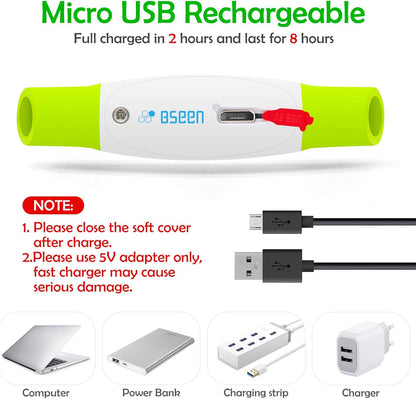 Led Dog Collar,  USB Rechargeable Flash Dog Necklace Light, Pet Safety Collar Makes Your Beloved Dogs Be Seen at Night for Small Medium Large Dogs(Green)