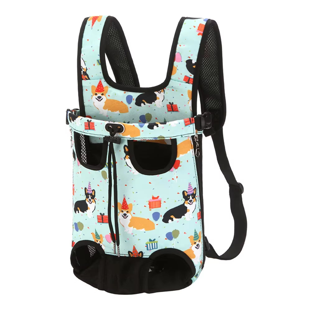 New Outdoor Dog Bag Camouflage Breathable Backpack for Dog Travel Puppy Carrier Transport Vehicle Pet Mesh Dog Carrying Bag