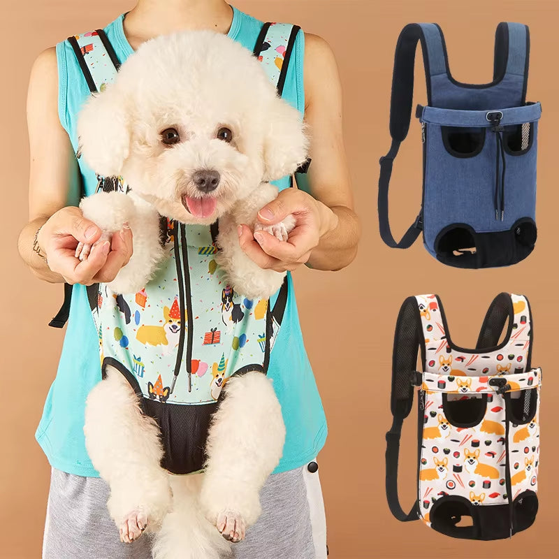 New Outdoor Dog Bag Camouflage Breathable Backpack for Dog Travel Puppy Carrier Transport Vehicle Pet Mesh Dog Carrying Bag